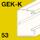 Canal GEK-K pentru montaj aparate, adâncime canal 53 mm
