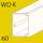 Canal WDK, adâncime 60 mm