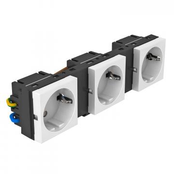 Ramă de montaj pentru MT45V, terminată cu priză cu contact de protecţie