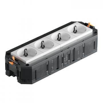 Suport universal UT4, cu placă de acoperire pentru dispozitive Modul 45®, lungime sistem 208 mm