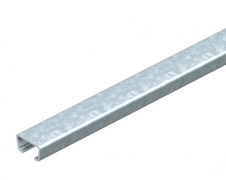 Șină profilată AMS3518, fantă 16,5 mm, BK, neperforată 6000 | 35 | 18 | 2 | Oţel | = zincat prin imersie | 