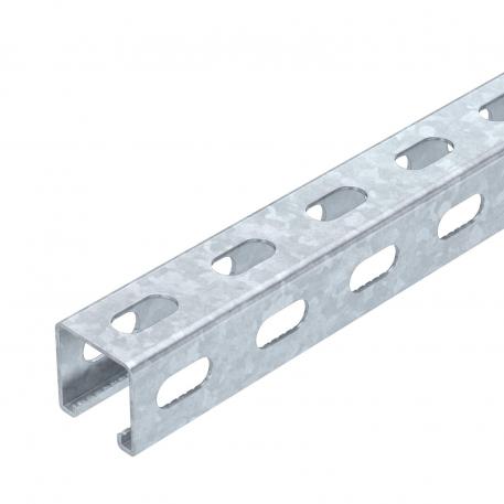 Șină montaj MS4141, lătimea fantei 22 mm, FT, perforație laterală 1000 | 41 | 41 | 2 | = zincat prin imersie