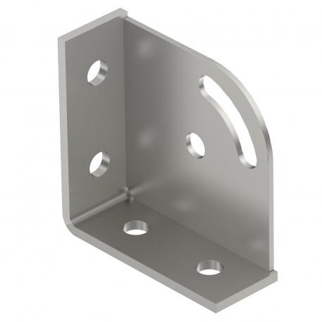 Mounting bracket, 90° with 6 holes A2 Oţel superior, inoxidabil 1.4307 | luminos, reprelucrat