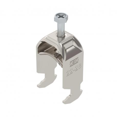 Bridă U 2056 cu picior H, simplă, contrapiesă metalică, A2 22 | 28 | 3