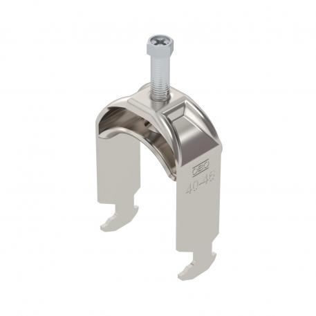 Bridă U 2056 cu picior H, simplă, contrapiesă metalică, A2 40 | 46 | 5