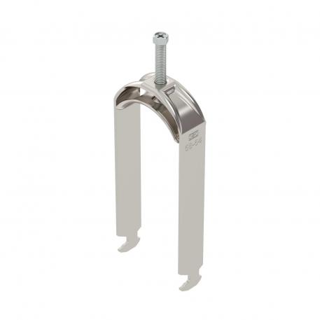 Clamp clip 2056 H-foot, 2-fold, metal pressure sleeve, A2 58 | 64 | 5