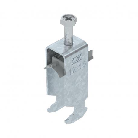 Bridă U 2056 cu picior H, dublă, contrapiesă din plastic FT 12 | 16 | 3