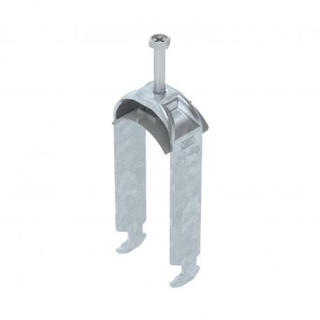 Bridă U 2056 cu picior H, dublă, contrapiesă din plastic FT 34 | 40 | 3