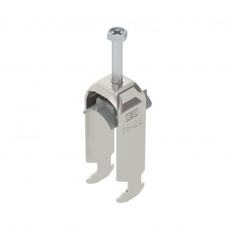 Bridă U 2056 cu picior H, dublă, contrapiesă din plastic, A2 16 | 22 | 3