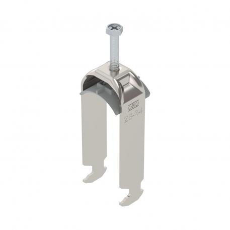 Bridă U 2056 cu picior H, dublă, contrapiesă din plastic, A2
