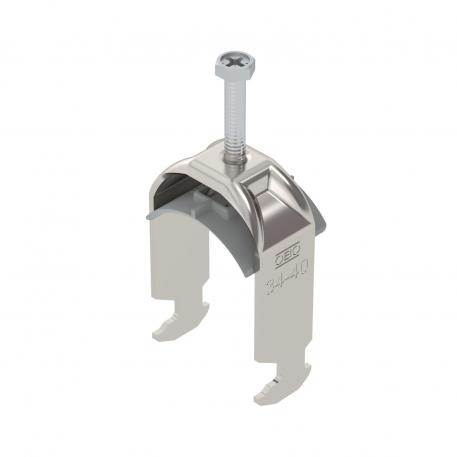 Bridă U 2056 cu picior H, simplă, contrapiesă din plastic, A2 34 | 40 | 3