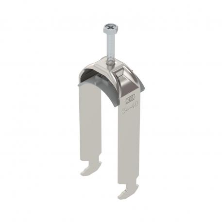 Bridă U 2056 cu picior H, dublă, contrapiesă din plastic, A2 34 | 40 | 3