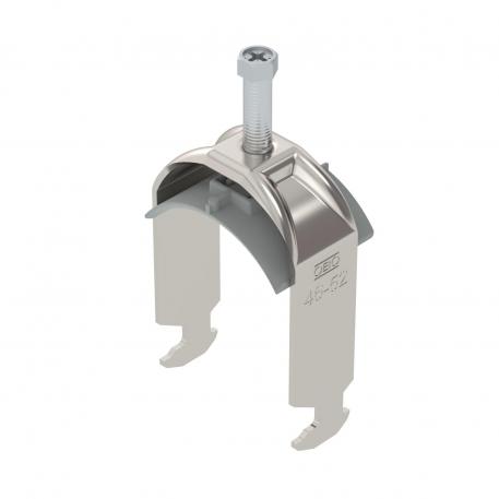 Bridă U 2056 cu picior H, simplă, contrapiesă din plastic, A2