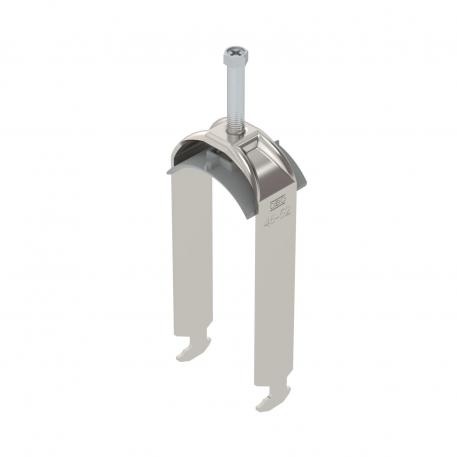 Bridă U 2056 cu picior H, dublă, contrapiesă din plastic, A2 46 | 52 | 5
