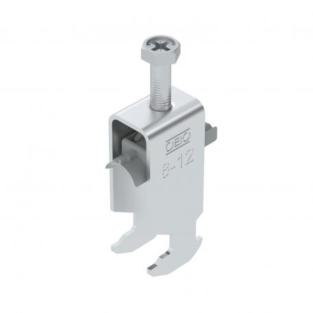 Bridă U 2056 cu picior H, dublă, contrapiesă din plastic, Al 8 | 12 | 2
