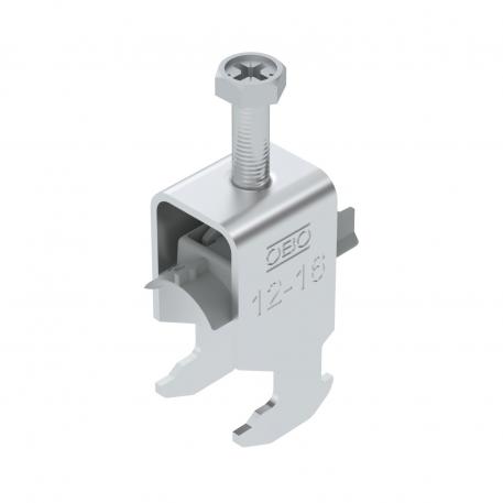 Bridă U 2056 cu picior H, simplă, contrapiesă din plastic, Al 12 | 16 | 2