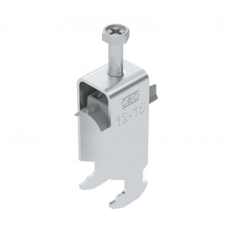 Bridă U 2056 cu picior H, dublă, contrapiesă din plastic, Al 12 | 16 | 2