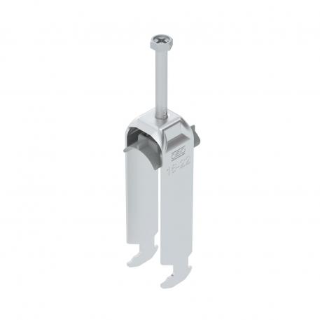 Bridă U 2056 cu picior H, triplă, contrapiesă din plastic, Al 16 | 22 | 2