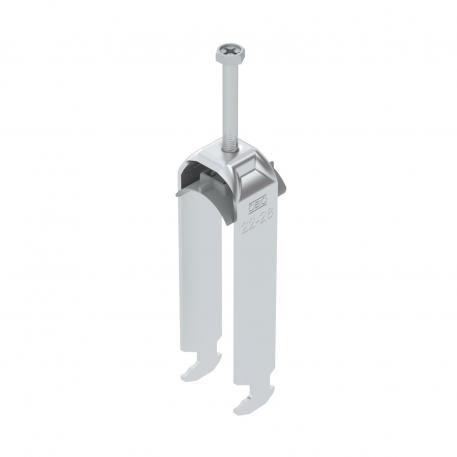 Bridă U 2056 cu picior H, triplă, contrapiesă din plastic, Al