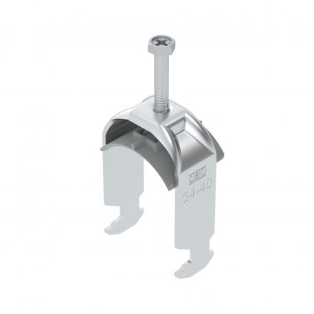 Bridă U 2056 cu picior H, simplă, contrapiesă din plastic, Al 34 | 40 | 2