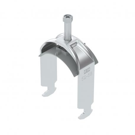 Bridă U 2056 cu picior H, simplă, contrapiesă din plastic, Al 52 | 58 | 2