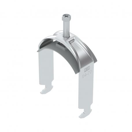Bridă U 2056 cu picior H, simplă, contrapiesă din plastic, Al 64 | 70 | 2