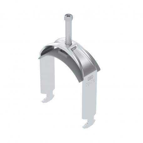 Bridă U 2056 cu picior H, simplă, contrapiesă din plastic, Al 70 | 76 | 2