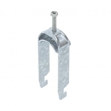 Clamp clip 2056 U-foot, 2-fold, metal pressure sleeve, FT 34 | 40 | 3