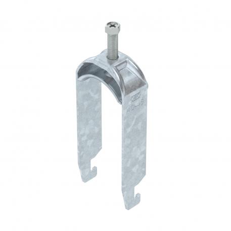 Clamp clip 2056 U-foot, 2-fold, metal pressure sleeve, FT 40 | 46 | 5
