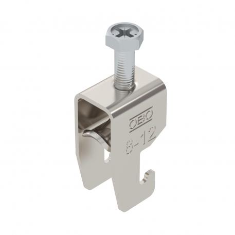 Bridă U 2056 cu picior U, simplă, contrapiesă metalică, A4 8 | 12 | 3
