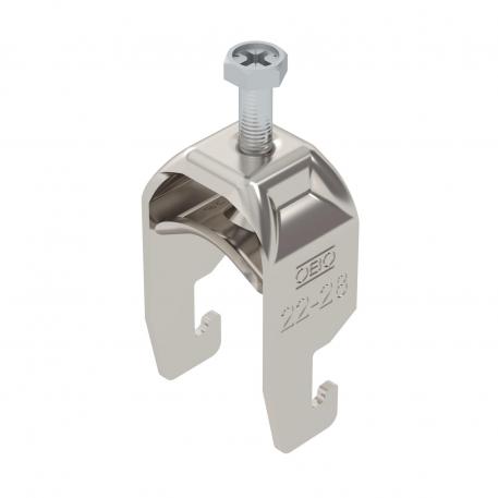 Bridă U 2056 cu picior U, simplă, contrapiesă metalică, A4 22 | 28 | 3