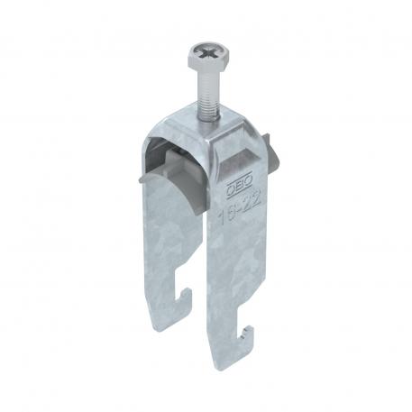Bridă U 2056 cu picior U, dublă, contrapiesă din plastic, FT 16 | 22 | 3