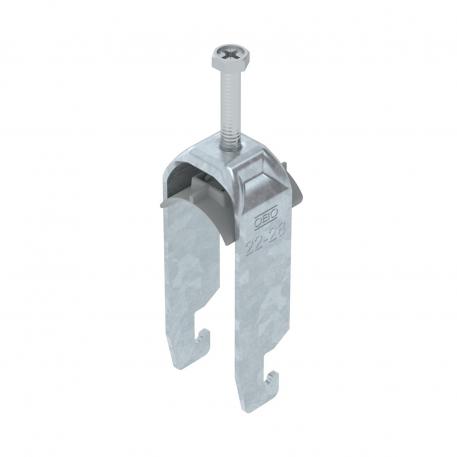 Bridă U 2056 cu picior U, dublă, contrapiesă din plastic, FT 22 | 28 | 3