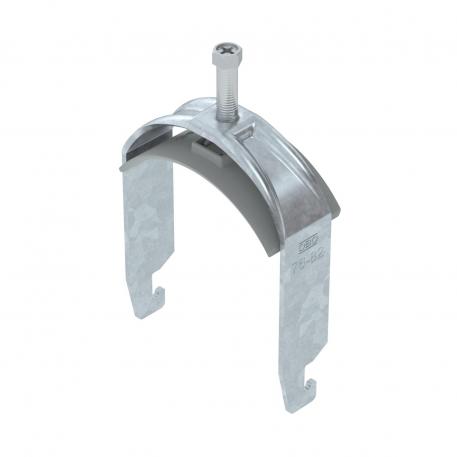 Bridă U 2056 cu picior U, simplă, contrapiesă din plastic, FT 76 | 82 | 5