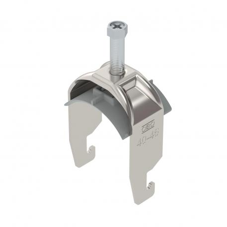 Bridă U 2056 cu picior U, simplă, contrapiesă din plastic, A2 40 | 46 | 5