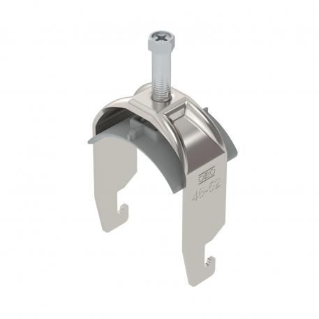 Bridă U 2056 cu picior U, simplă, contrapiesă din plastic, A2 46 | 52 | 5