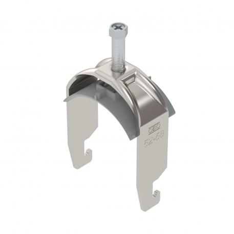Bridă U 2056 cu picior U, simplă, contrapiesă din plastic, A2 52 | 58 | 5