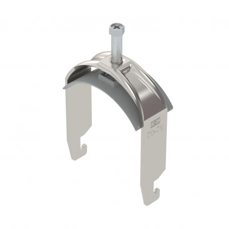 Bridă U 2056 cu picior U, simplă, contrapiesă din plastic, A2 70 | 76 | 5