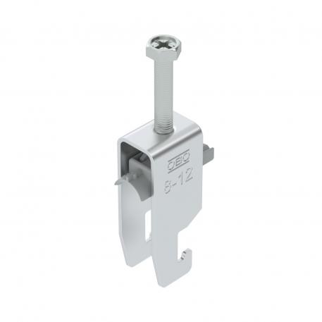 Clamp clip 2056 U-foot, 2-fold, plastic pressure sleeve, AI 8 | 12 | 3