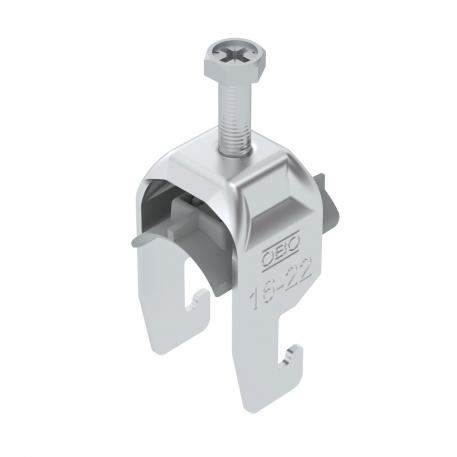 Bridă U 2056 cu picior U, simplă, contrapiesă din plastic, Al 16 | 22 | 2