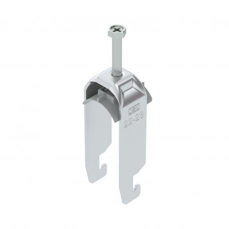 Clamp clip 2056 U-foot, 2-fold, plastic pressure sleeve, AI