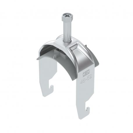Bridă U 2056 cu picior U, simplă, contrapiesă din plastic, Al