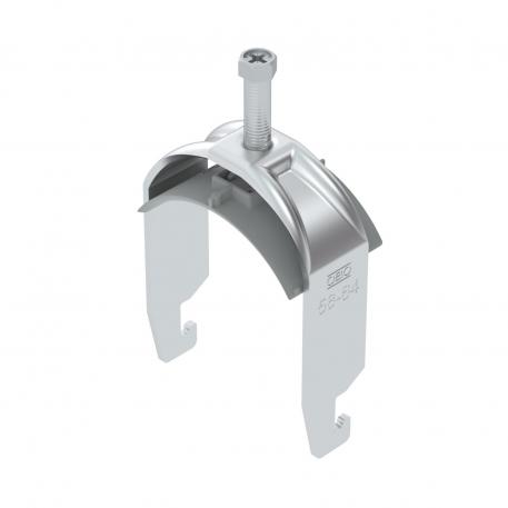 Bridă U 2056 cu picior U, simplă, contrapiesă din plastic, Al 58 | 64 | 2