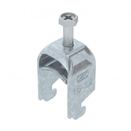 Bridă U 2056 cu picior N, simplă, contrapiesă metalică, FT 16 | 22 | 3