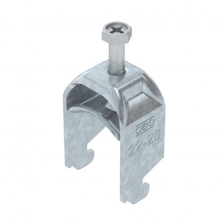 Bridă U 2056 cu picior N, simplă, contrapiesă metalică, FT 22 | 28 | 3