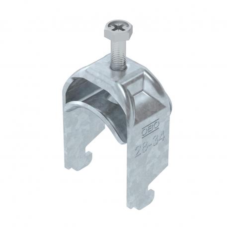 Bridă U 2056 cu picior N, simplă, contrapiesă metalică, FT 28 | 34 | 3