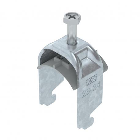 Bridă U 2056 cu picior N, simplă, contrapiesă din plastic FT 28 | 34 | 3