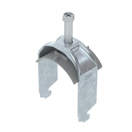Bridă U 2056 cu picior N, simplă, contrapiesă din plastic FT 46 | 52 | 5