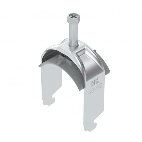 Bridă U 2056 cu picior N, simplă, contrapiesă din plastic, Al 46 | 52 | 2