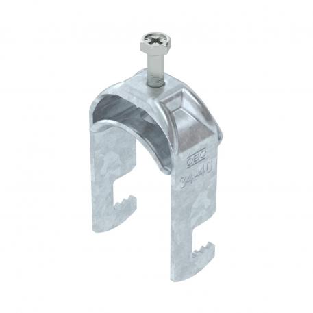 Bridă U 2056 cu picior F, simplă, contrapiesă metalică, FT 34 | 40 | 3